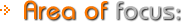 Area Of Focus Area Of Focus