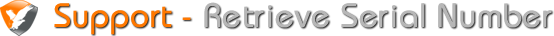 Support - Retrieve Serial Number