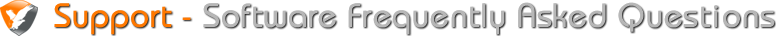 Support - Sotware Frequently Asked Questions